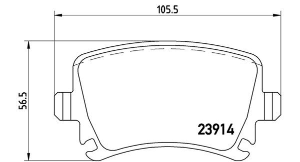 MAGNETI MARELLI stabdžių trinkelių rinkinys, diskinis stabdys 363700485073